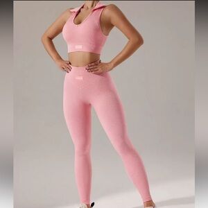 SHEIN Pink Leggings Set